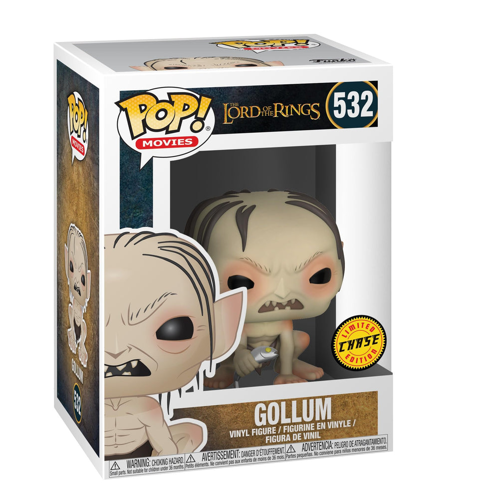 Funko Gollum POP vinyl close-up pose highlights detailed sculpt