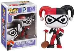 Funko Harley Quinn with Mallet figure, front view, ideal DC collectibles display.