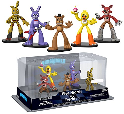 Funko Hero World FNAF Original Crew 5-Pack on display, ideal for shelf decor.
