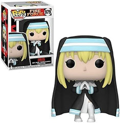 Funko Iris Fire Force Pop closeup reveals intricate paint and deco.