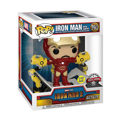 Funko Pop Iron Man MKIV 6-inch tall figure for shelf presence.