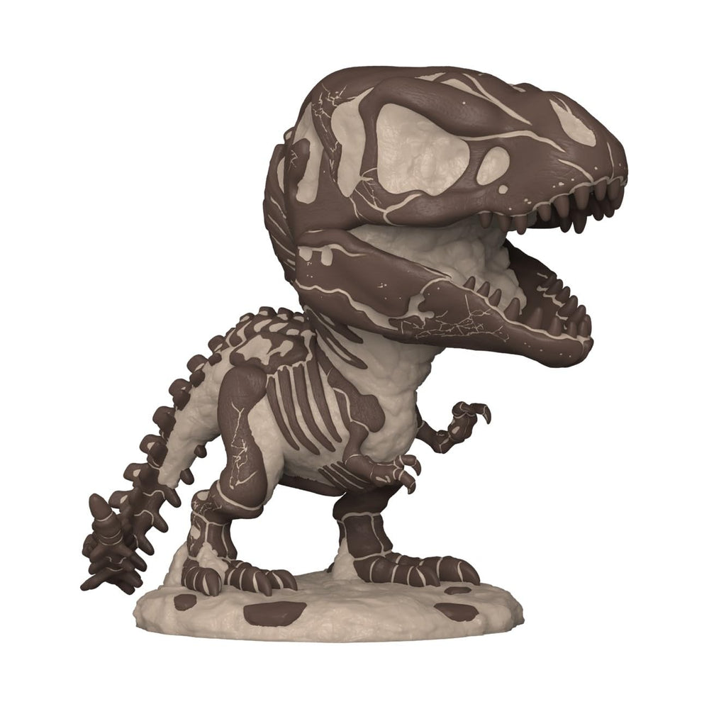Display case-ready Funko Tyrannosaurus fossil Pop highlights collectible appeal