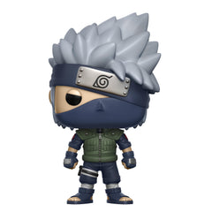 Funko Kakashi Pop side profile highlighting pose for desk shelf display.