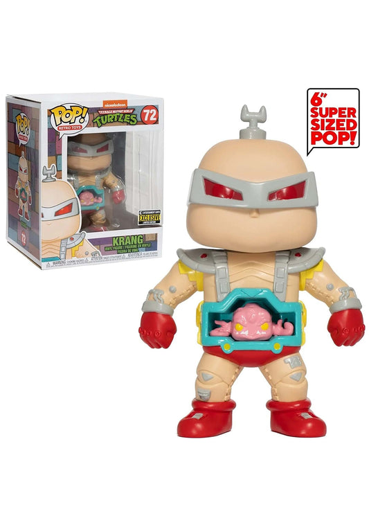 Funko Krang 6-inch Pop! in robot suit, ideal for display.