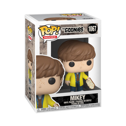 Funko Mikey with Map front view enhances shelf display for Goonies fans