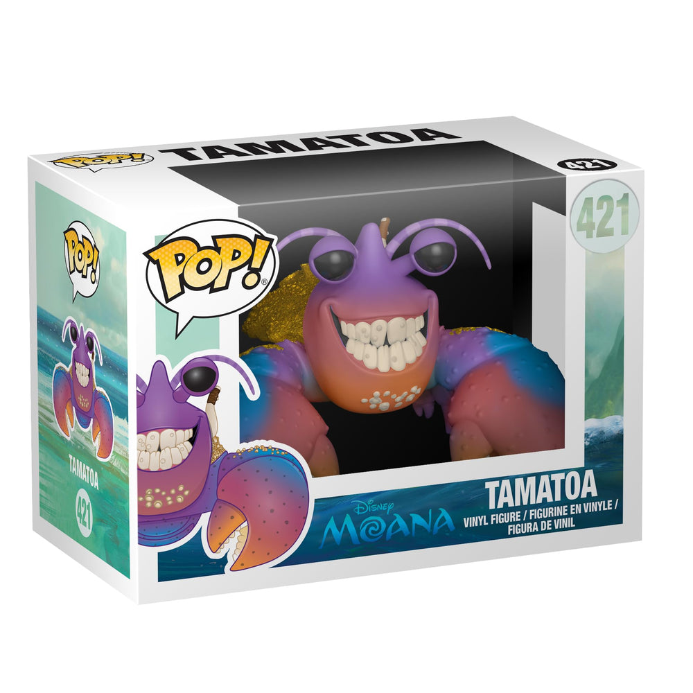 Funko Moana Tamatoa POP vinyl figure, front view for shelf display