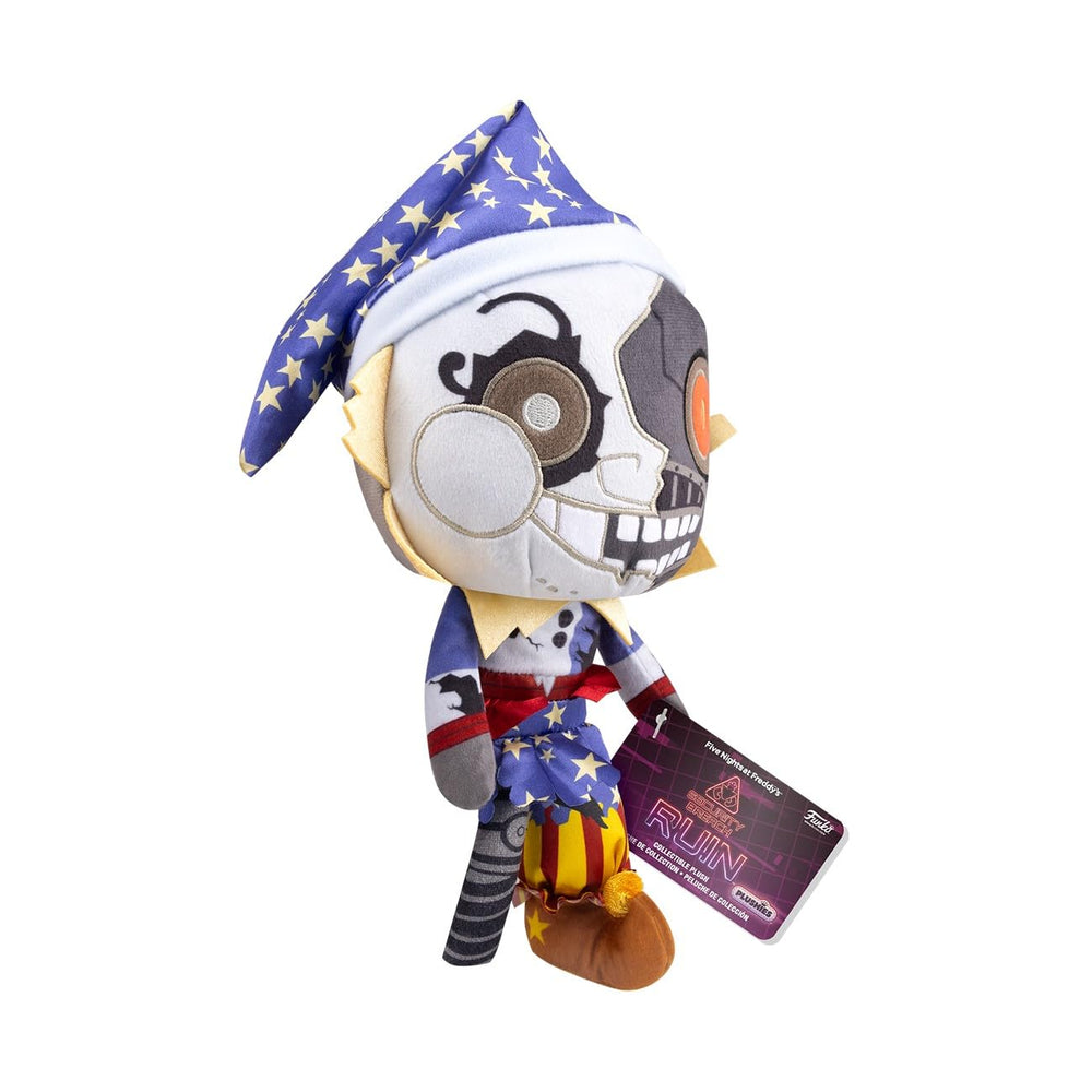 Funko Ruin Moon plush side view, soft cuddly texture.