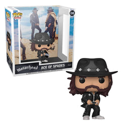 Funko Pop! Albums Motorhead Ace of Spades side display captures dynamic pose for shelf charm