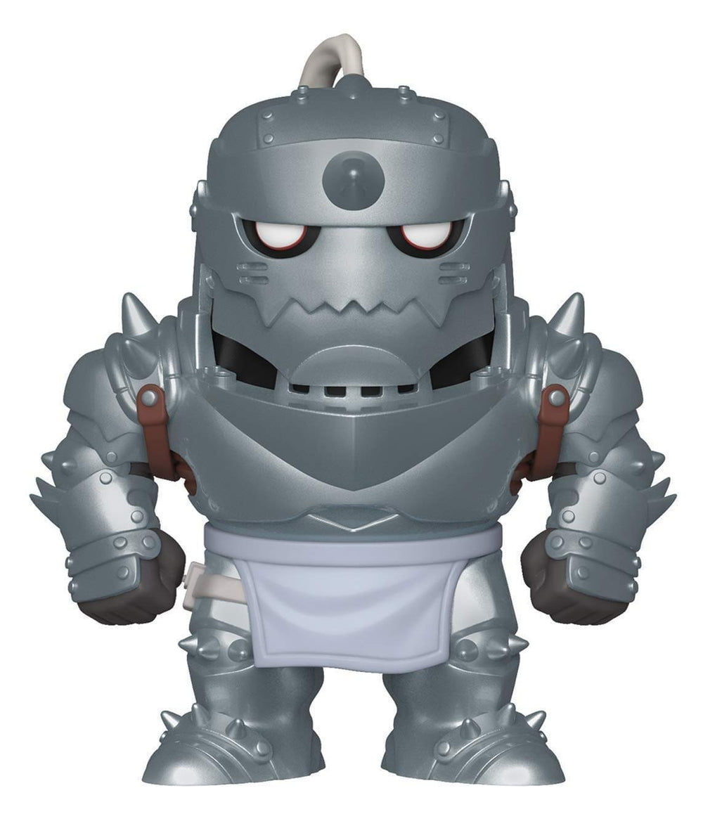 Side view of Funko Pop Animation Alphonse Elric figure for shelf display.