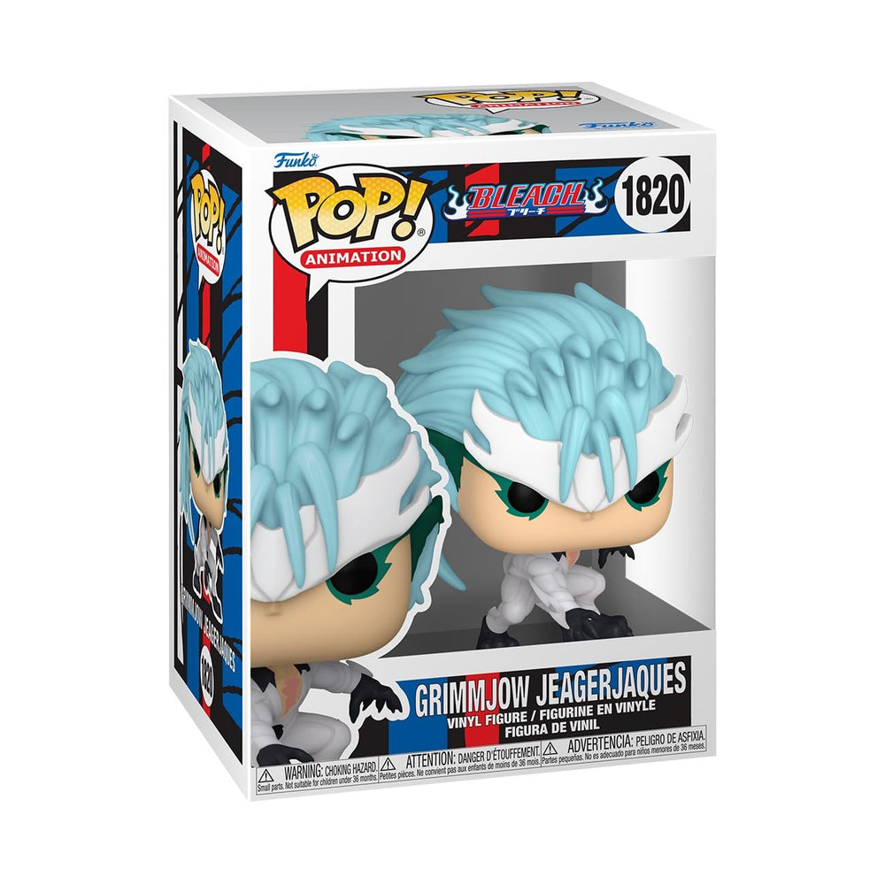 Funko Pop Animation Bleach Grimmjow Jaegerjaquez figure, front view, ideal display piece for collectors