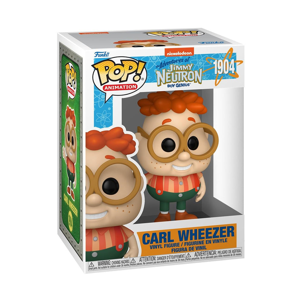 Funko Pop Animation Carl Wheezer front-view figure, a compact display option.