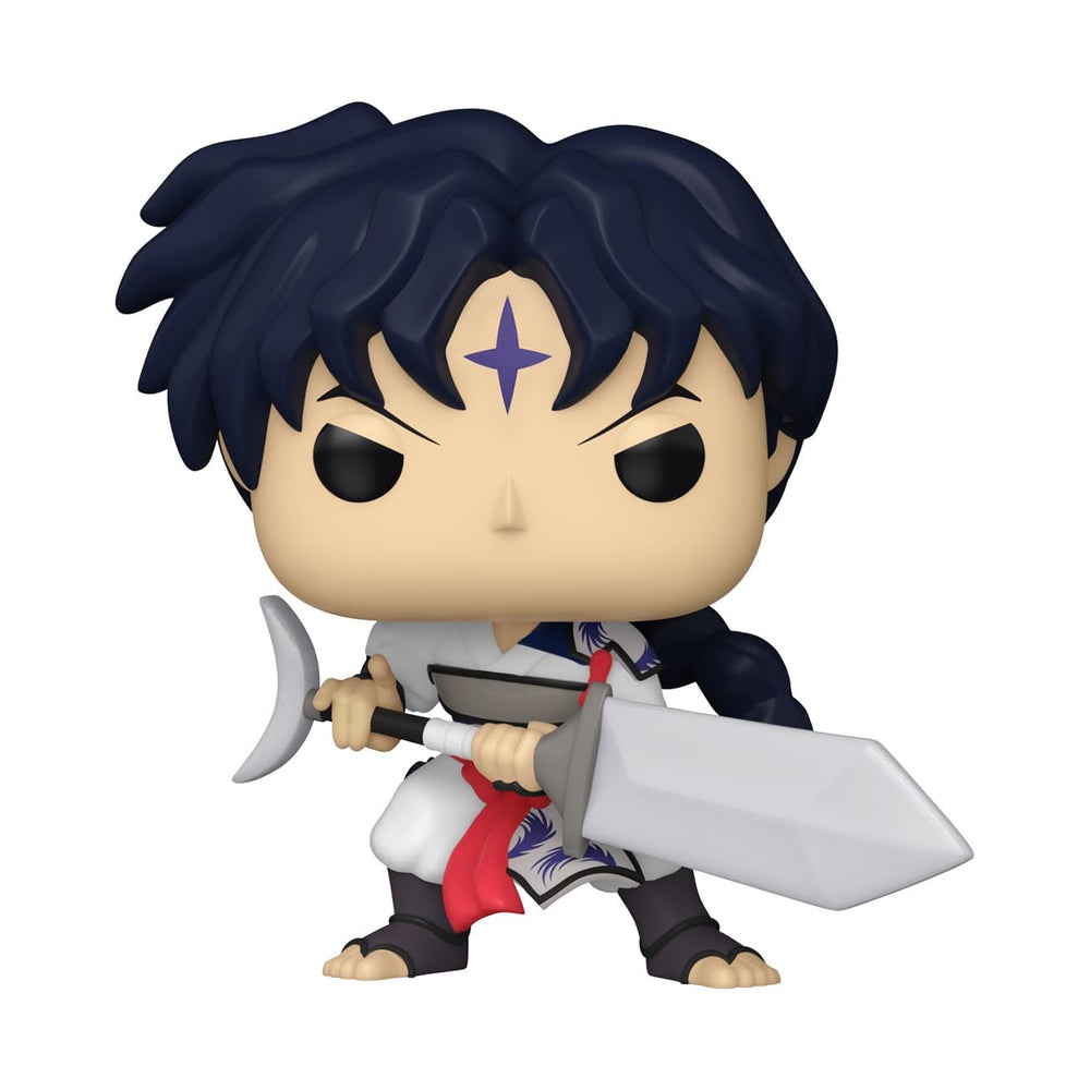 Funko Pop! Animation Bankotsu detailed face close-up, perfect for collectors.