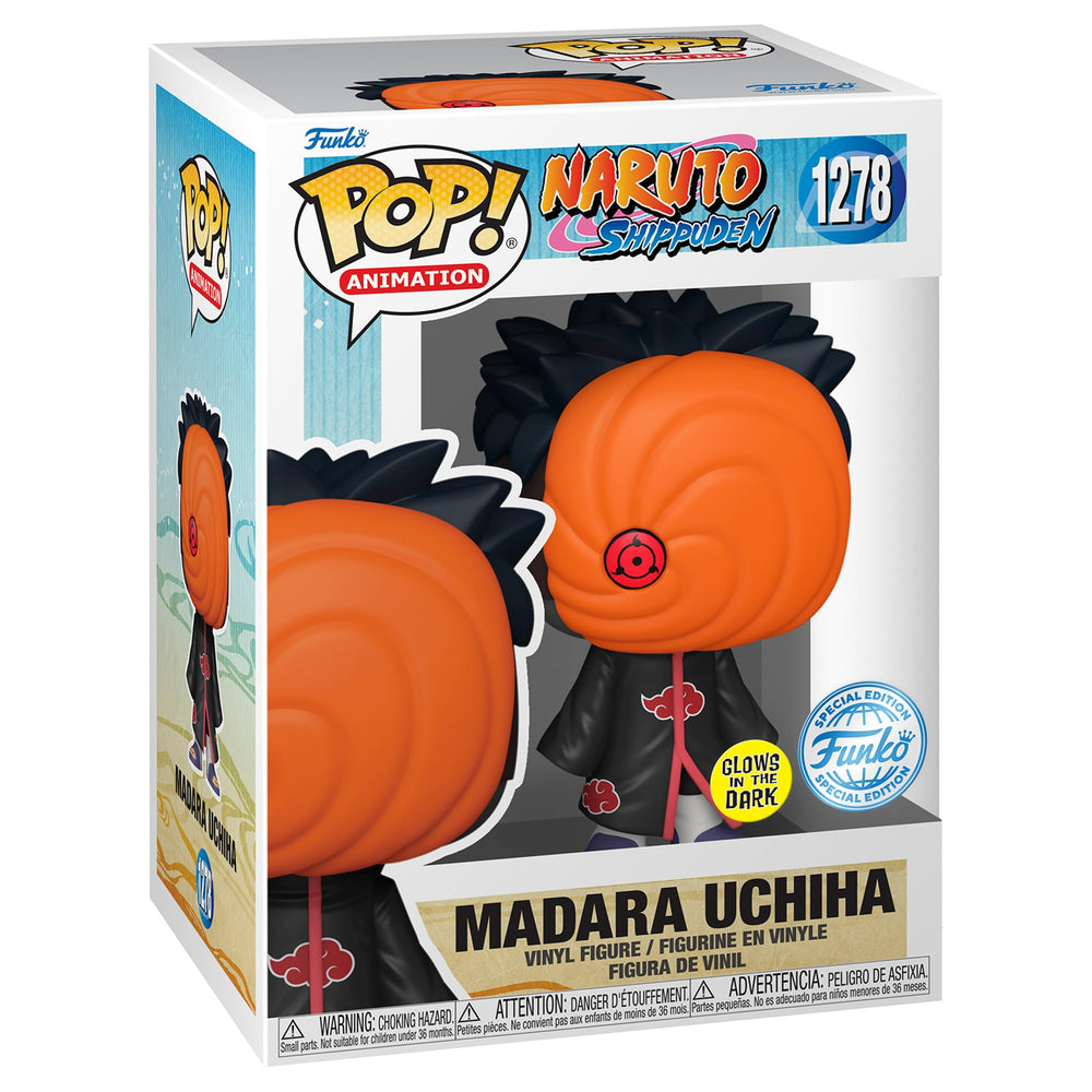Funko Pop Animation Naruto Tobi and Madara glow duo for a striking night display