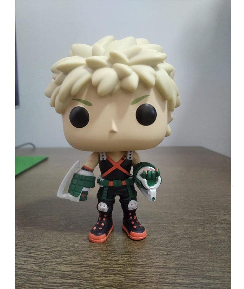 Funko POP! Anime Katsuki Bakugo figure side-angle view perfect for display and collection.