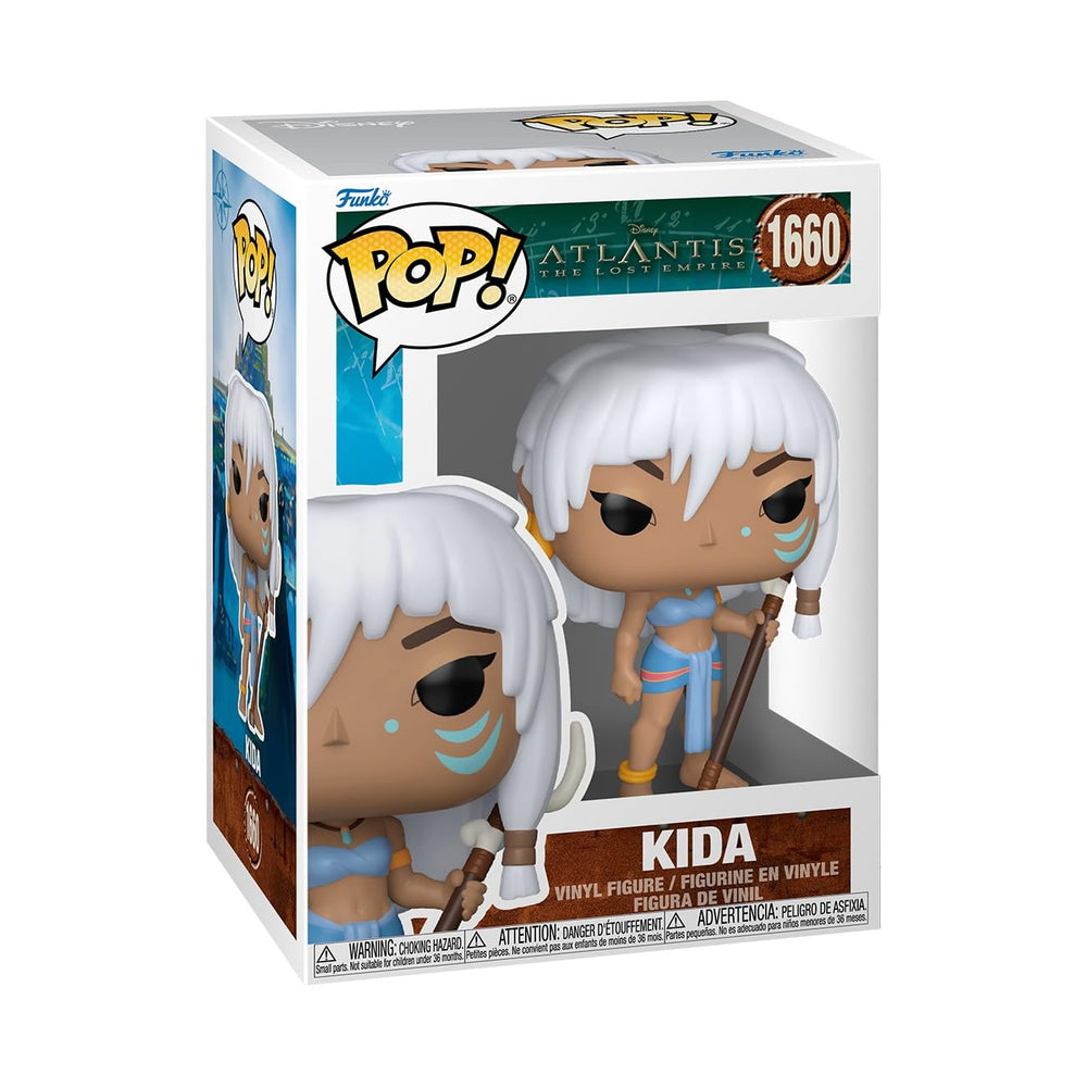 Funko Pop Disney Atlantis Kida figure front view for display and gifting