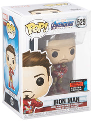 Funko Pop Avengers Endgame fall convention exclusive box for display.