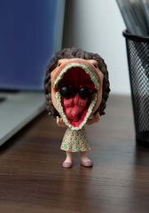 Funko Pop Beetlejuice Barbara Transformed stand enhances desk display