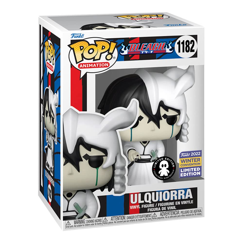 Funko Pop Bleach Ulquiorra side view emphasizes sculpt depth for shelf posing.