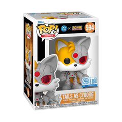 Funko Pop! DC x Sonic Tails as Cyborg full-figure for display and collection.