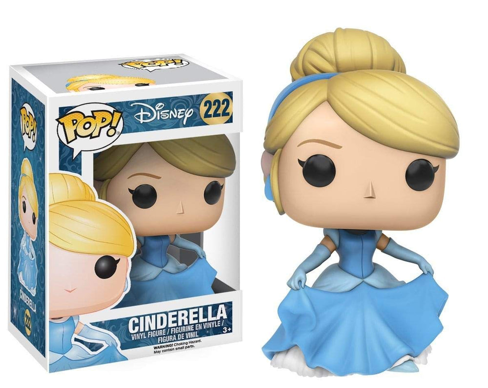 Funko Pop Disney Cinderella blue gown figure, display-ready for collectors.