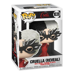 Funko Pop Disney Cruella De Vil display on desk, compact height fits shelves.