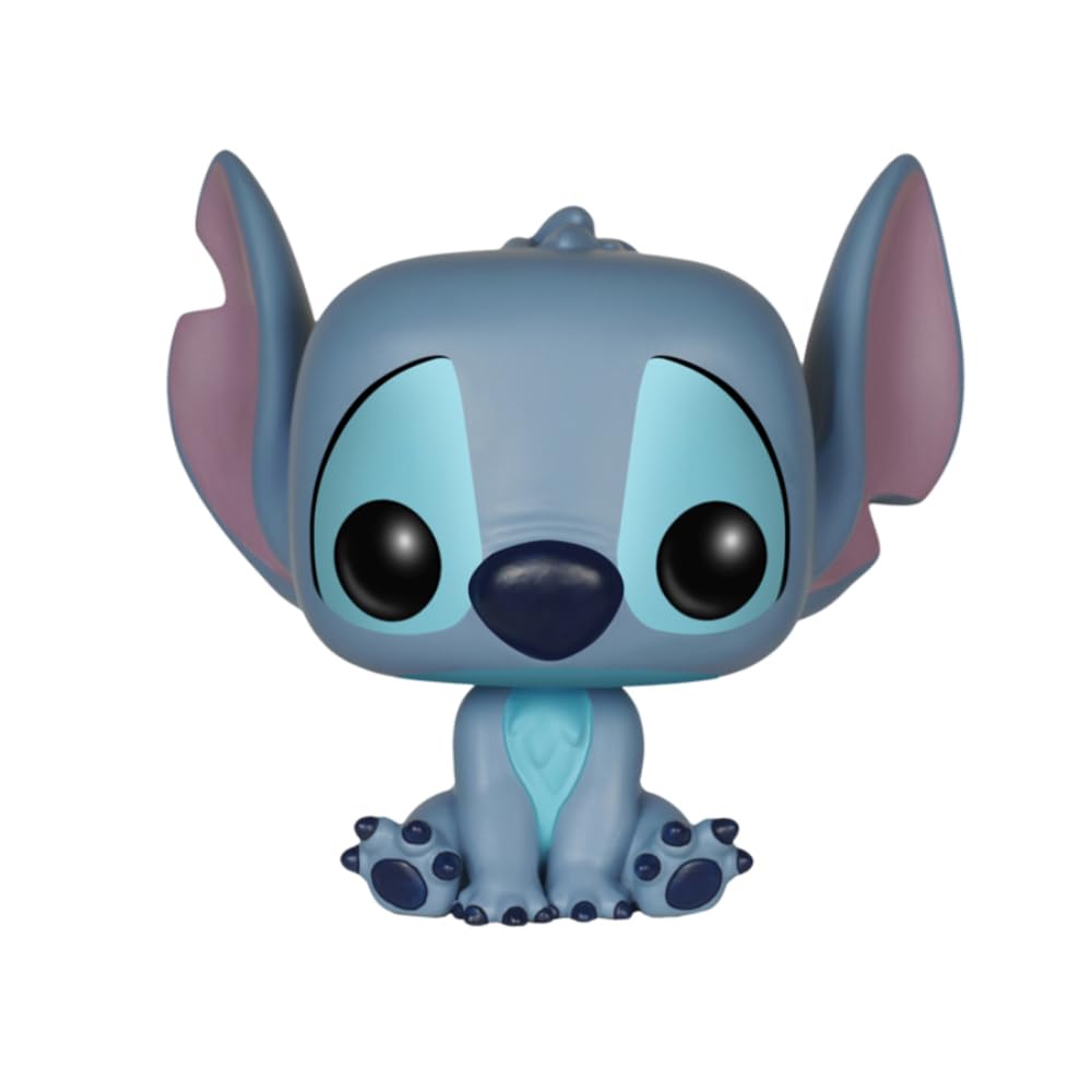 Funko Pop Disney Lilo & Stitch seated figure stands securely on shelves and desks.