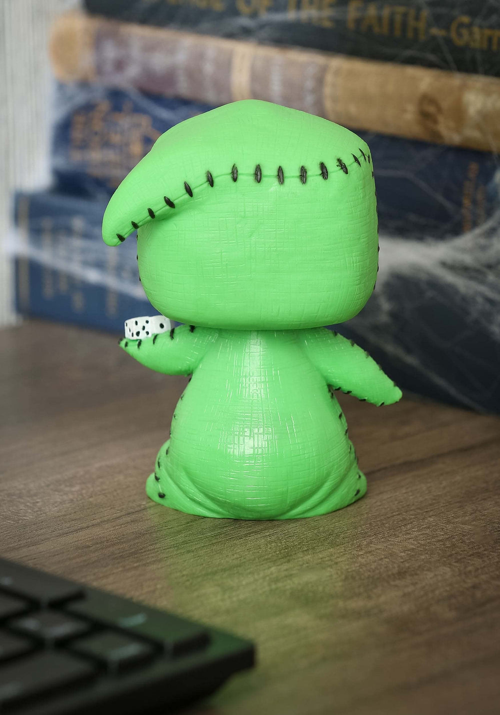 Funko Pop Disney Oogie Boogie Series 4 side view, perfect for shelf display.
