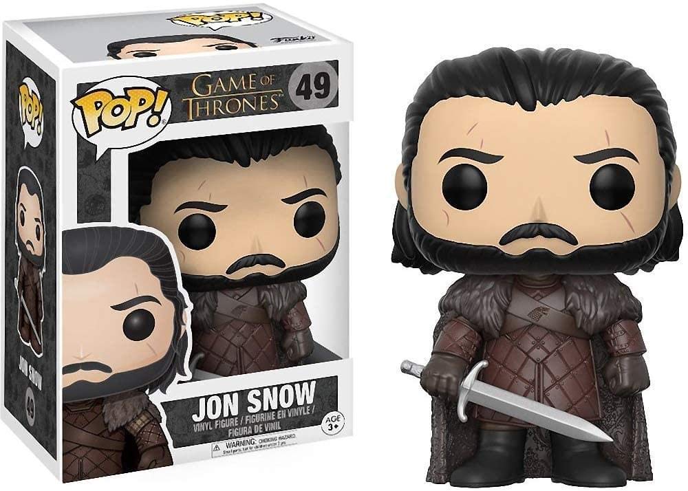 Funko Jon Snow POP figure front view for display and collection.