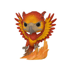 Funko Pop! Harry Potter Fawkes figure side view, vibrant colors for collectors.