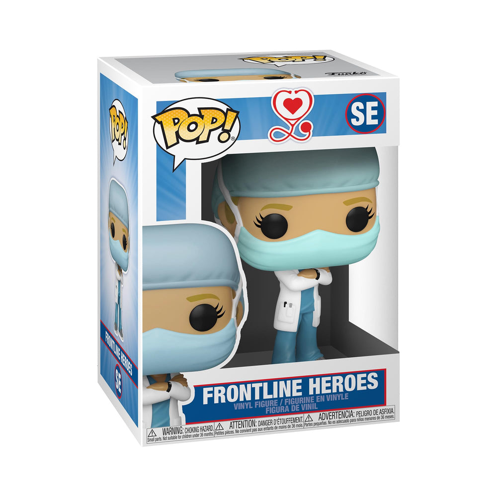 Funko Pop! Heroes Front Line Worker figure for display and collection.