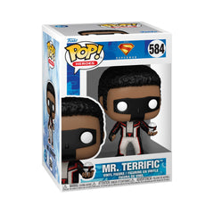 Funko Pop! Heroes Superman 2025 Mr. Terrific figure for display and collection.