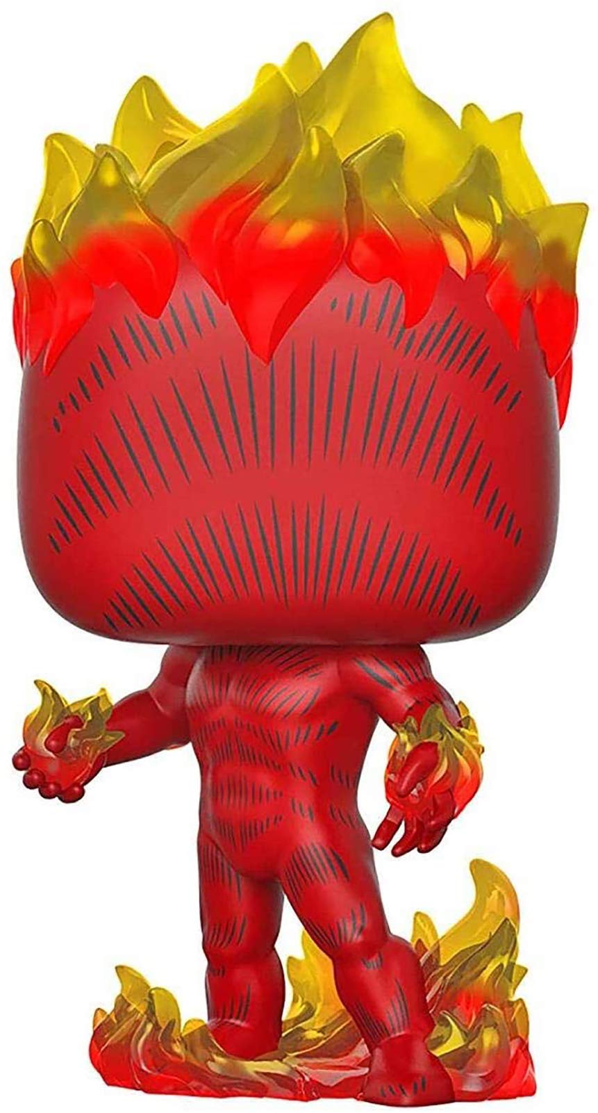 Funko Pop Marvel 80th First Appearance Human Torch figure in window box for display.