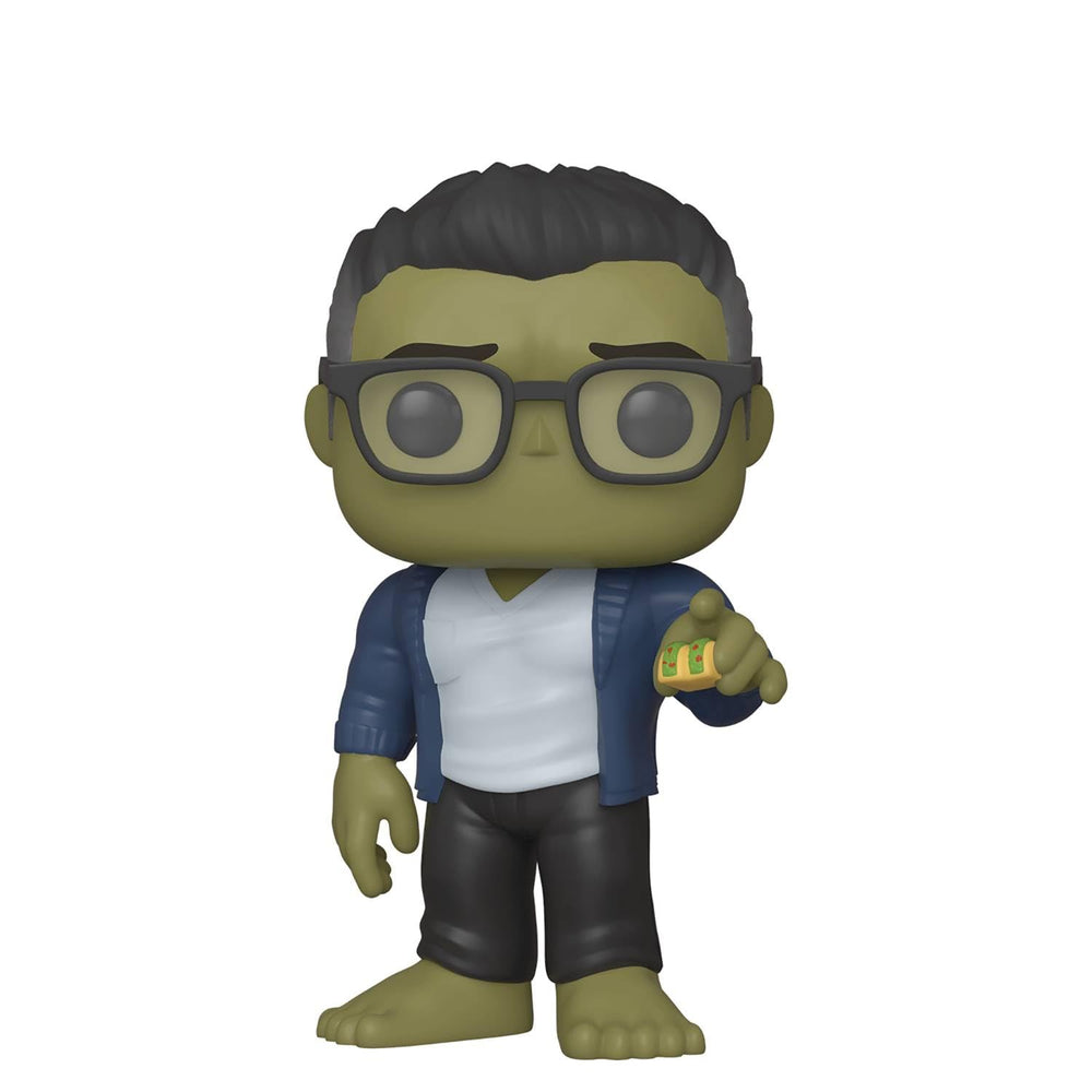 Funko Pop Marvel Avengers Endgame Hulk with Taco front view for display and collection.