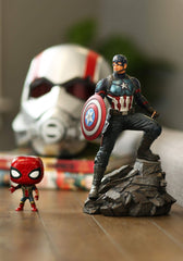 Funko POP! Iron Spider figure in window box for safe display.