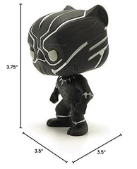 Funko Pop Marvel Black Panther angled pose for dynamic display.