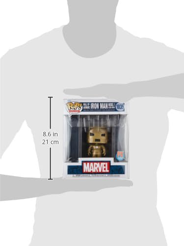 Funko Pop! Marvel Iron Man Hall of Armor Model 1 back view for display and gifting