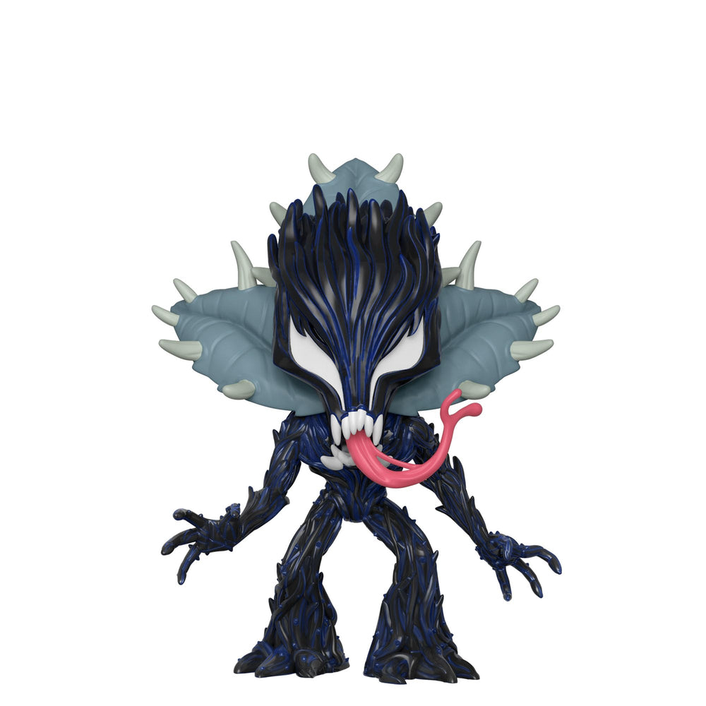 Funko Pop Marvel Venom Groot in window display box for shelf