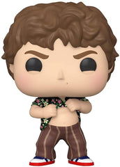 Funko Pop Chunk from The Goonies in window display, perfect for shelf nostalgia.