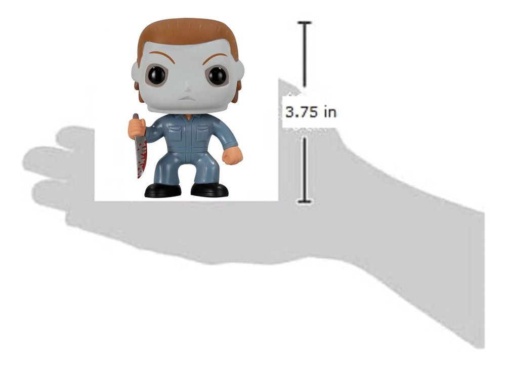 Funko Michael Myers blue collectible on a shelf with vibrant accents