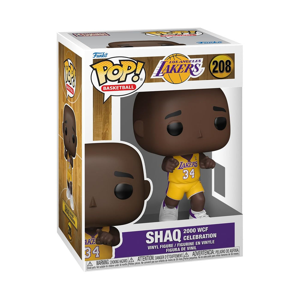 Funko Pop NBA Lakers Shaq front view, display-ready figure.