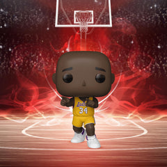 Funko Pop NBA Lakers Shaq side view, ideal for collectors’ displays.