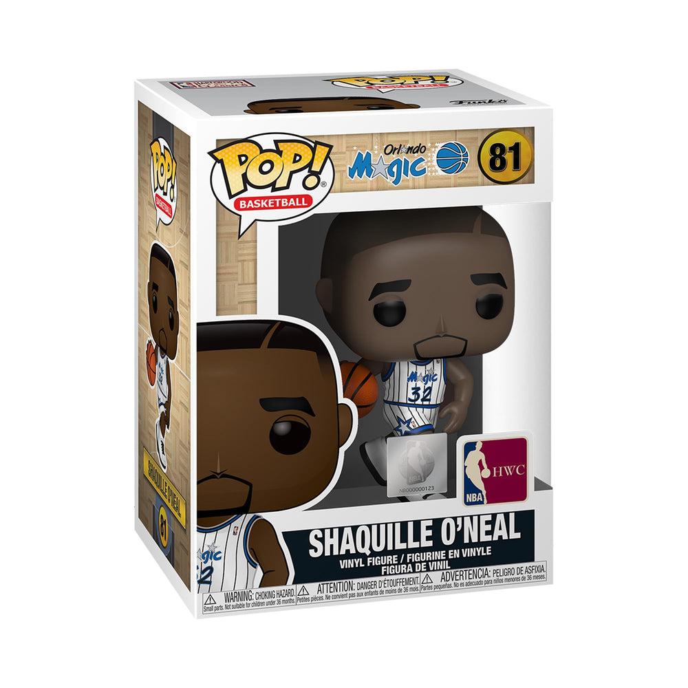 Funko Pop NBA Legends Shaquille O'Neal front view for display