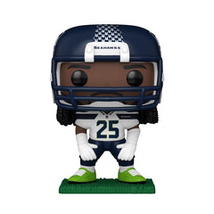 Funko Pop! Richard Sherman Seahawks side view for compact desk display.