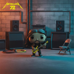 Funko Pop! Rocks Metallica Robert display-side shot, highlight the collectible