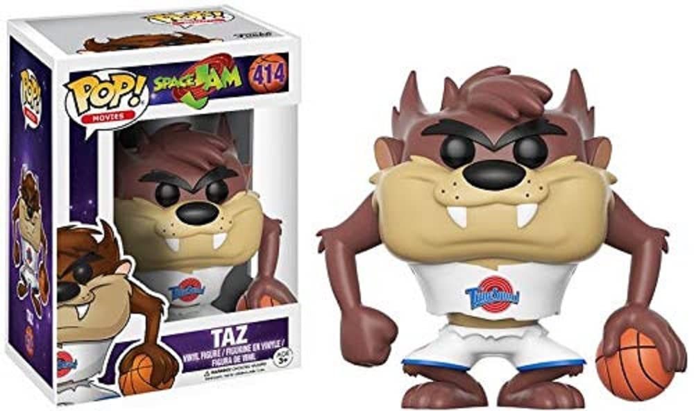 The Funko Pop Space Jam Taz figure is ideal for display and collection.