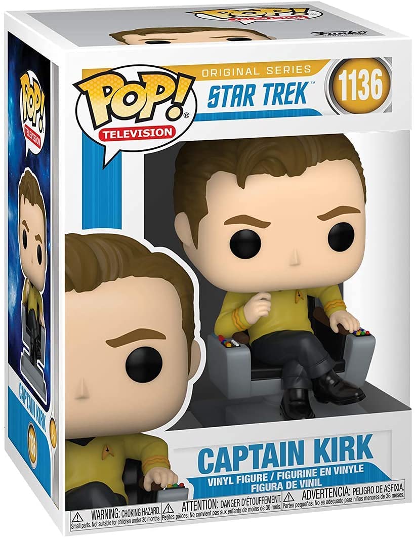 Funko Star Trek Kirk in original packaging for authentic display.