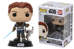 Funko Pop Star Wars Cal Kestis BD-1 side profile ideal for shelf arrangements.