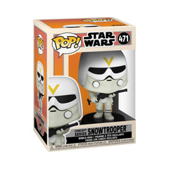 Funko POP Snowtrooper figure front view for shelf display and collection.