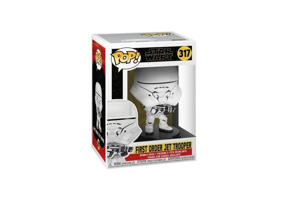 Funko Pop! First Order Jet Trooper enhances any Star Wars display.