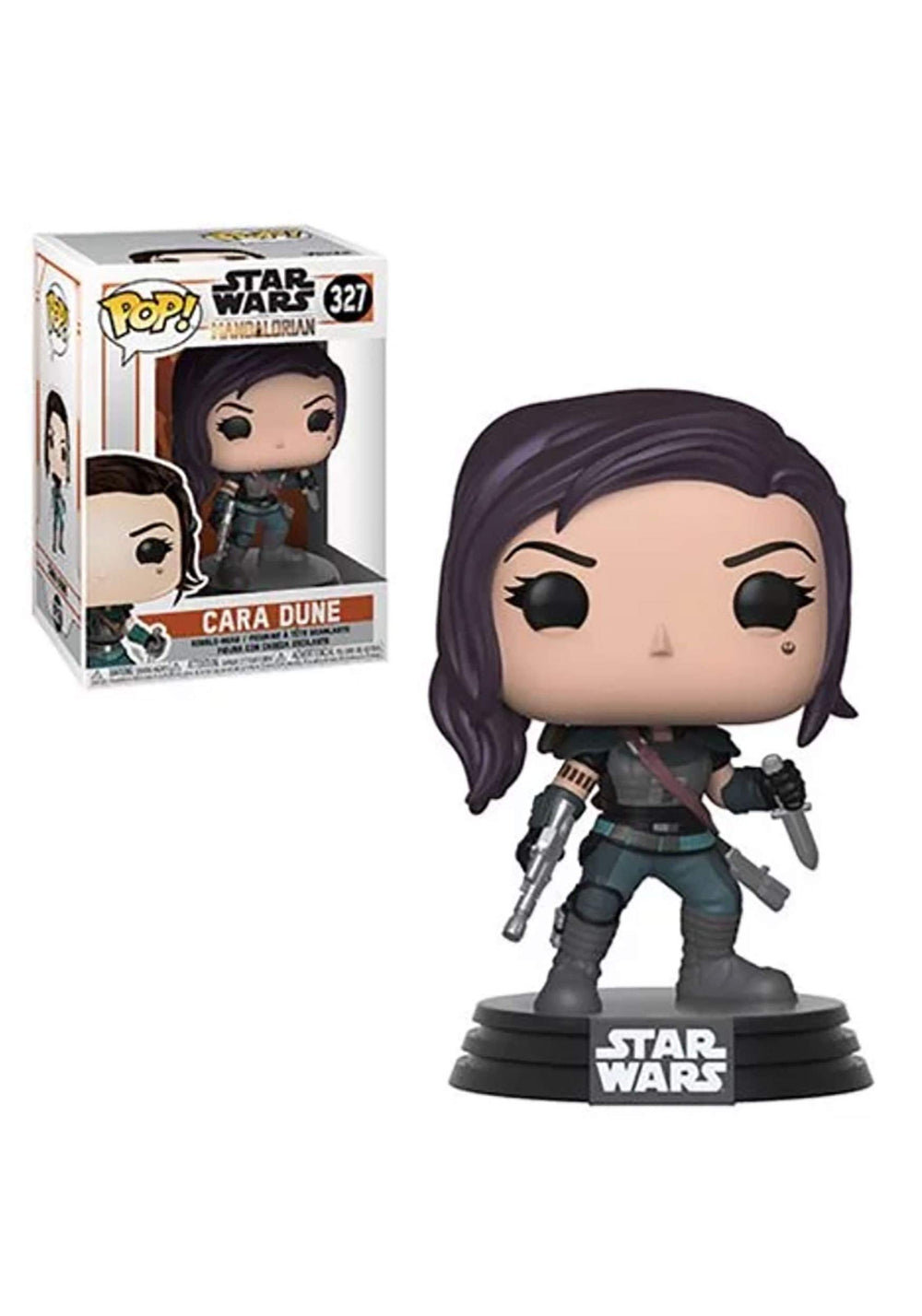 Funko Pop Star Wars Cara Dune figure for display on shelf or desk.